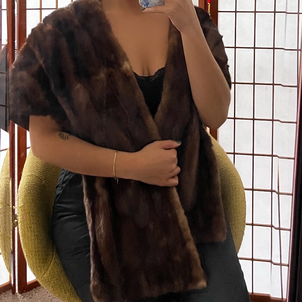 Vintage Mink Fur Wrap